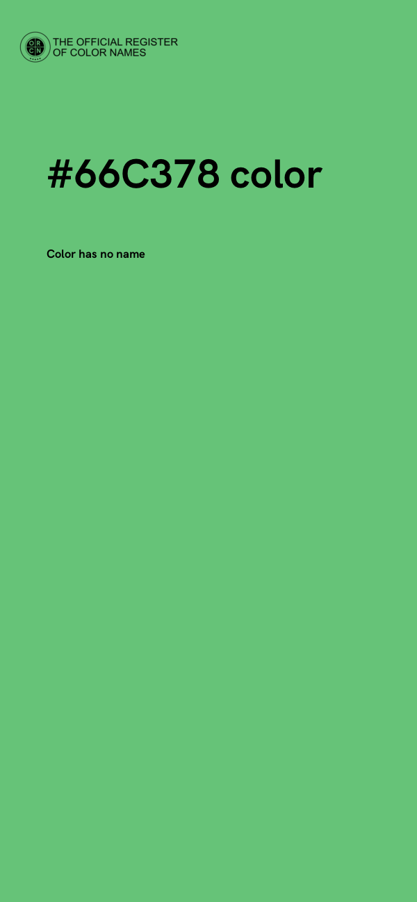 #66C378 color image