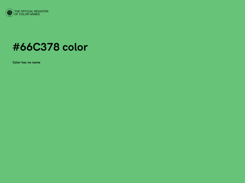 #66C378 color image