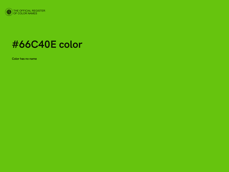 #66C40E color image