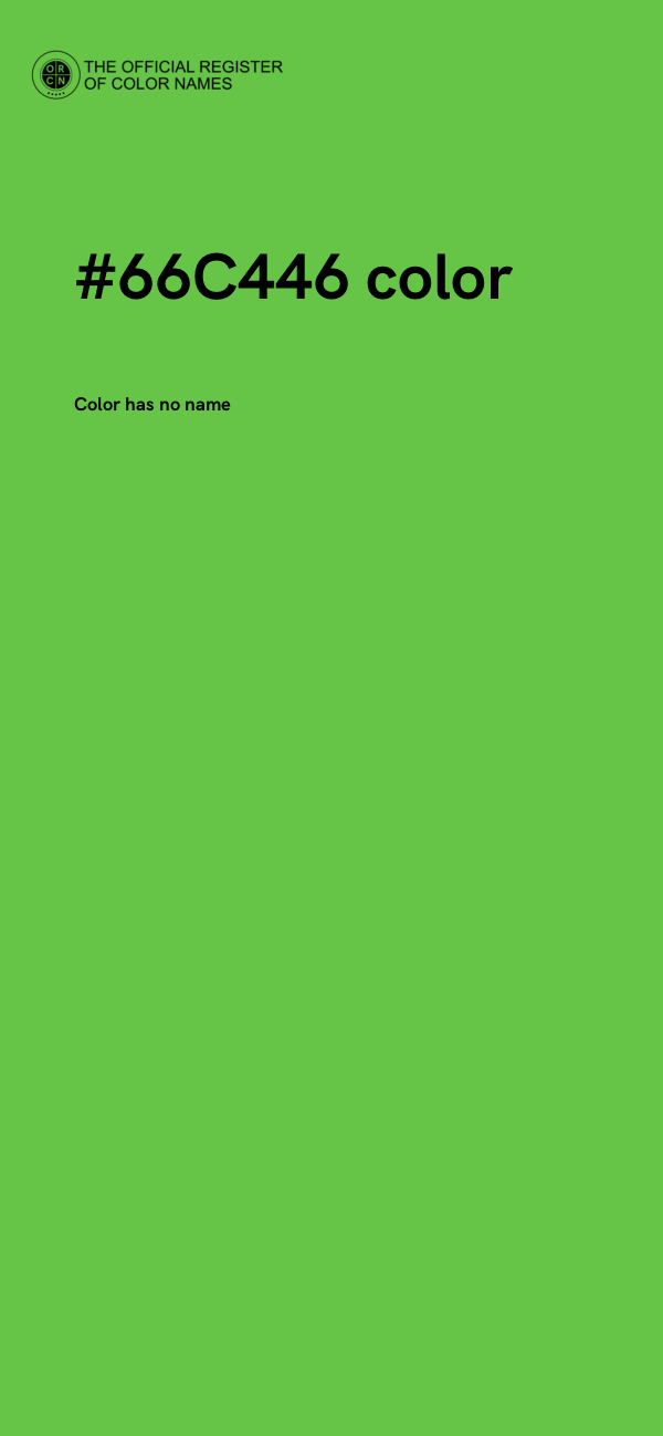 #66C446 color image