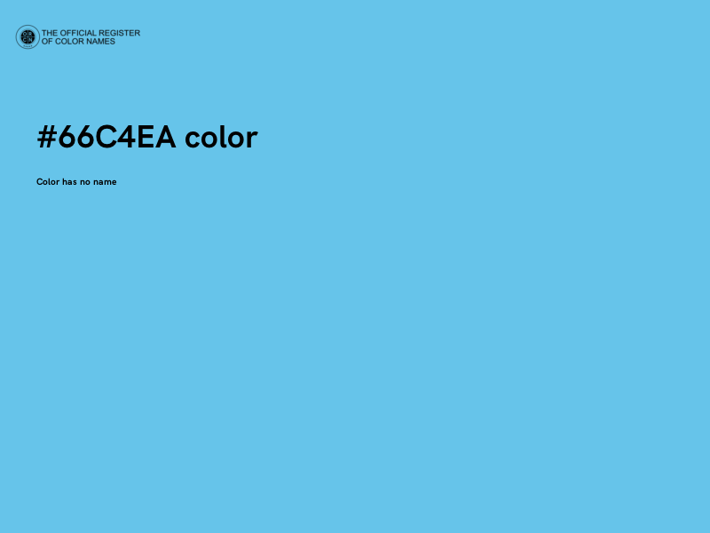 #66C4EA color image