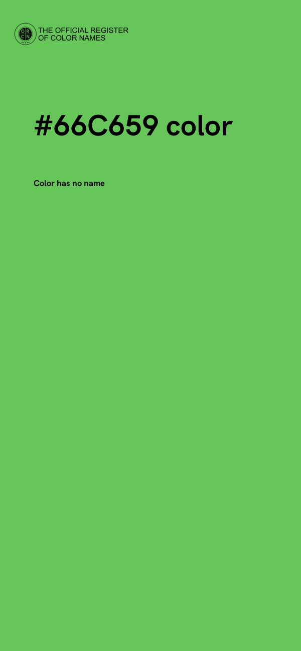 #66C659 color image