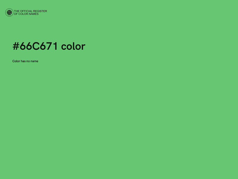 #66C671 color image