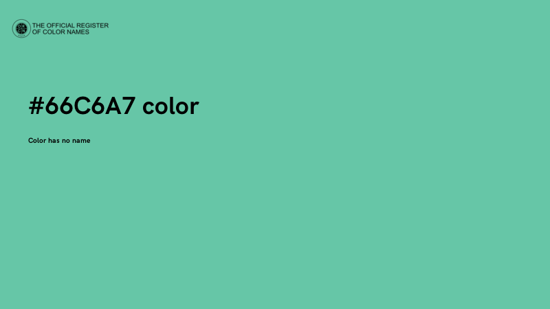 #66C6A7 color image