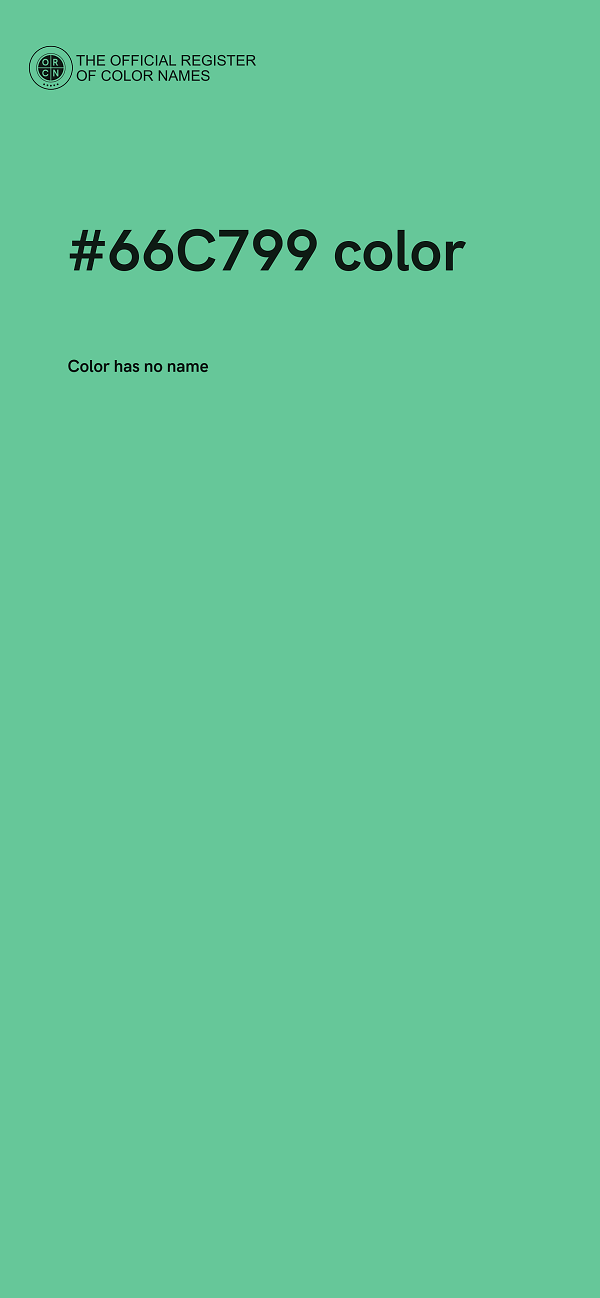 #66C799 color image