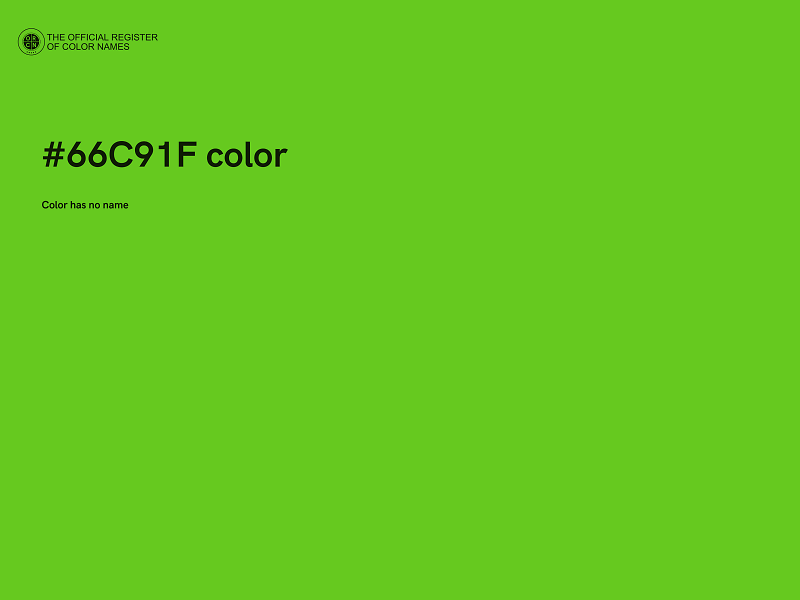 #66C91F color image