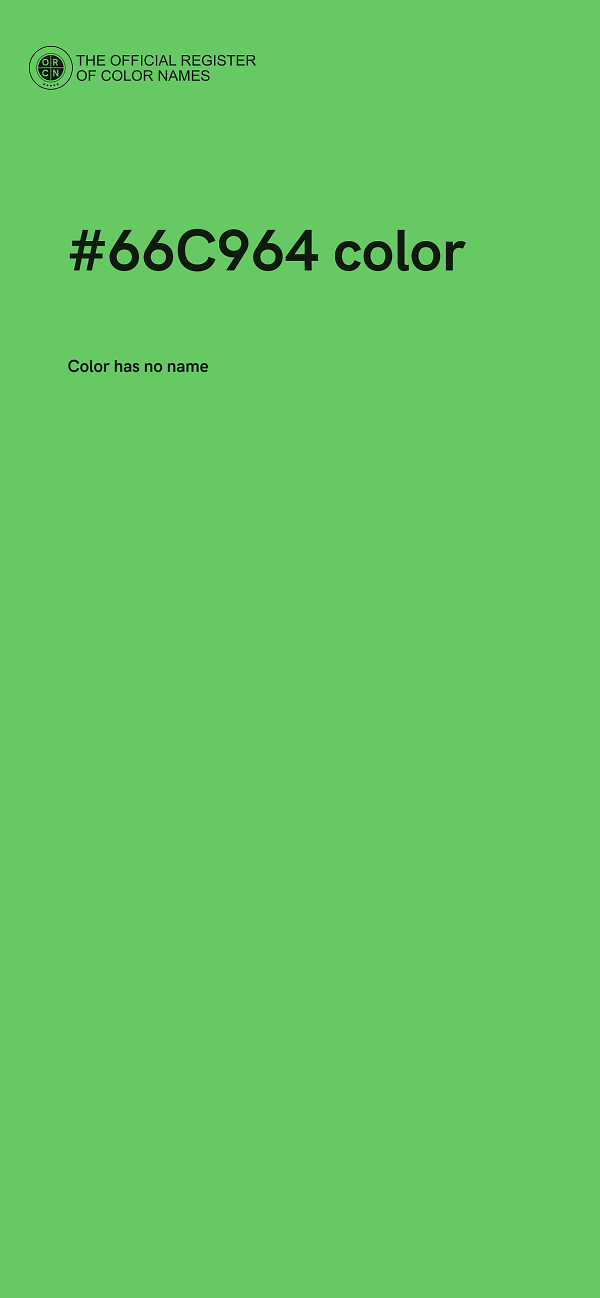 #66C964 color image