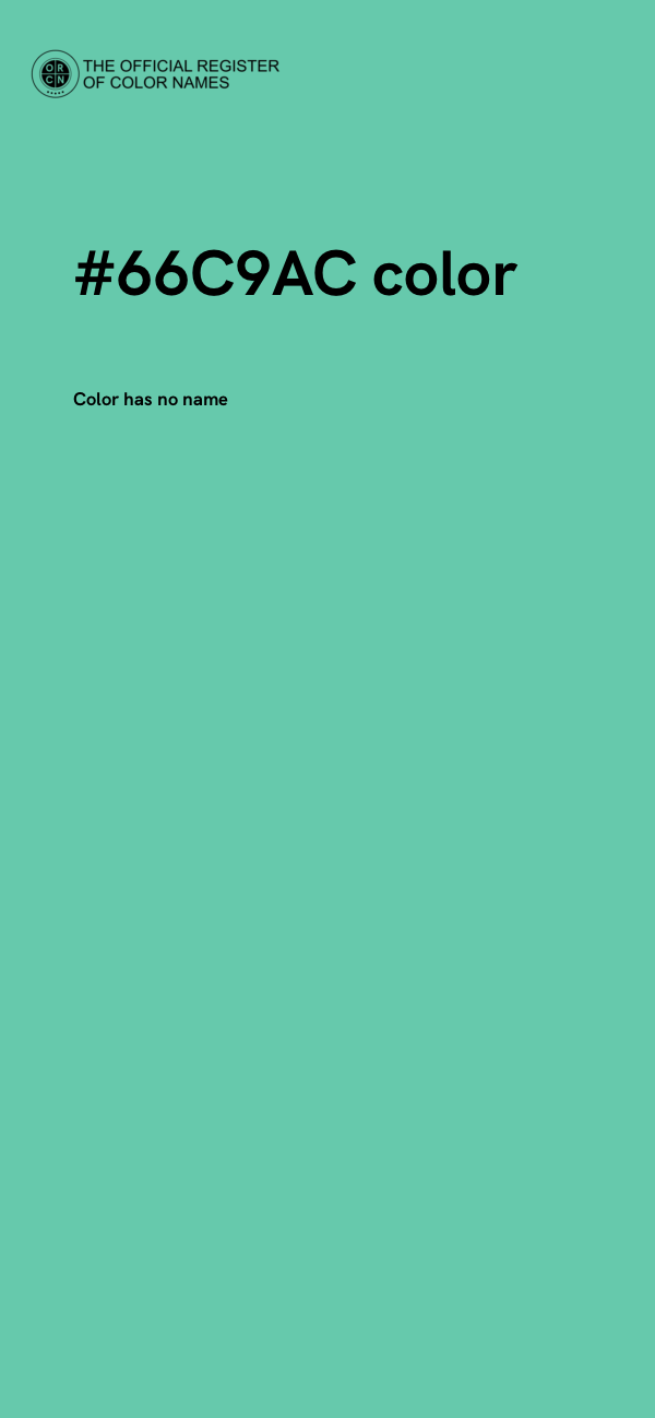 #66C9AC color image
