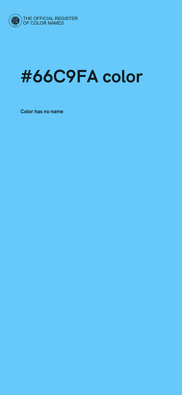 #66C9FA color image