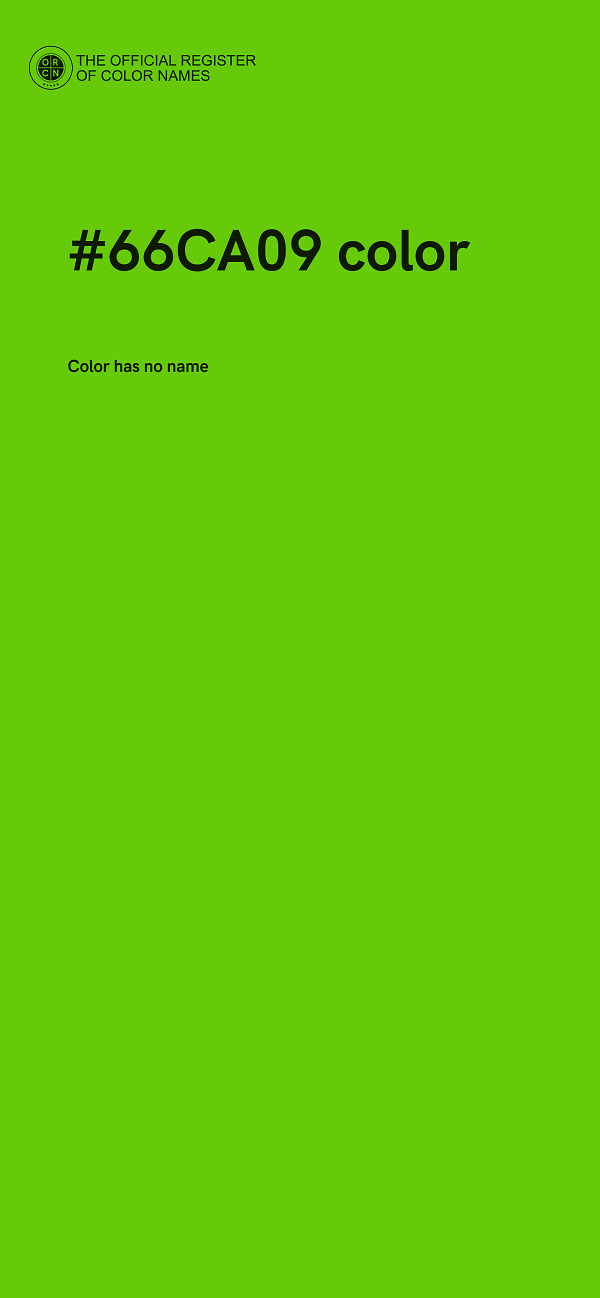 #66CA09 color image