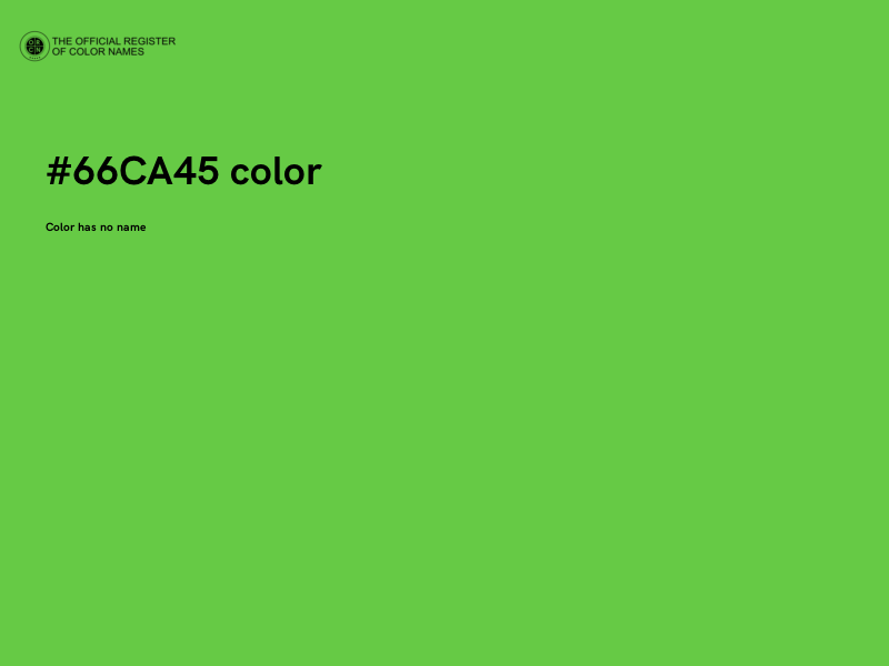 #66CA45 color image