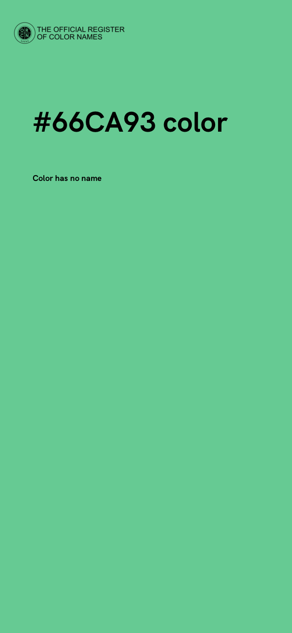 #66CA93 color image