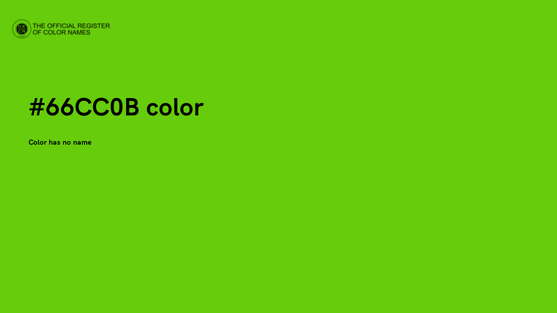 #66CC0B color image