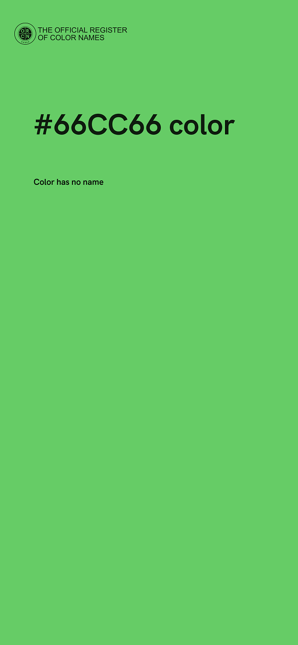 #66CC66 color image