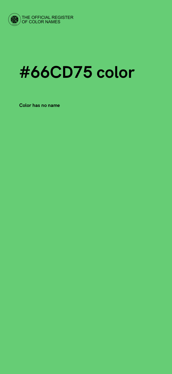 #66CD75 color image