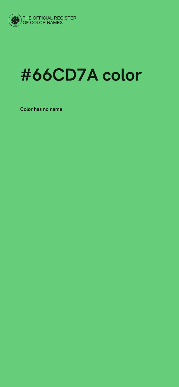 #66CD7A color image