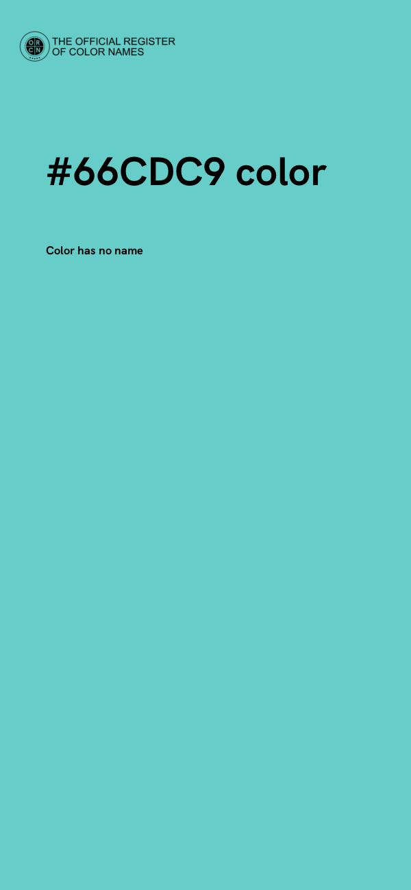 #66CDC9 color image