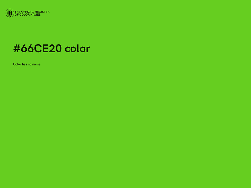 #66CE20 color image