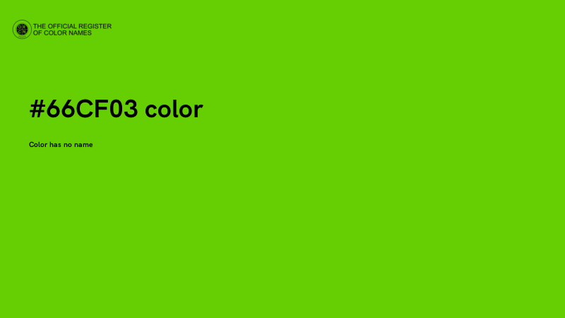 #66CF03 color image