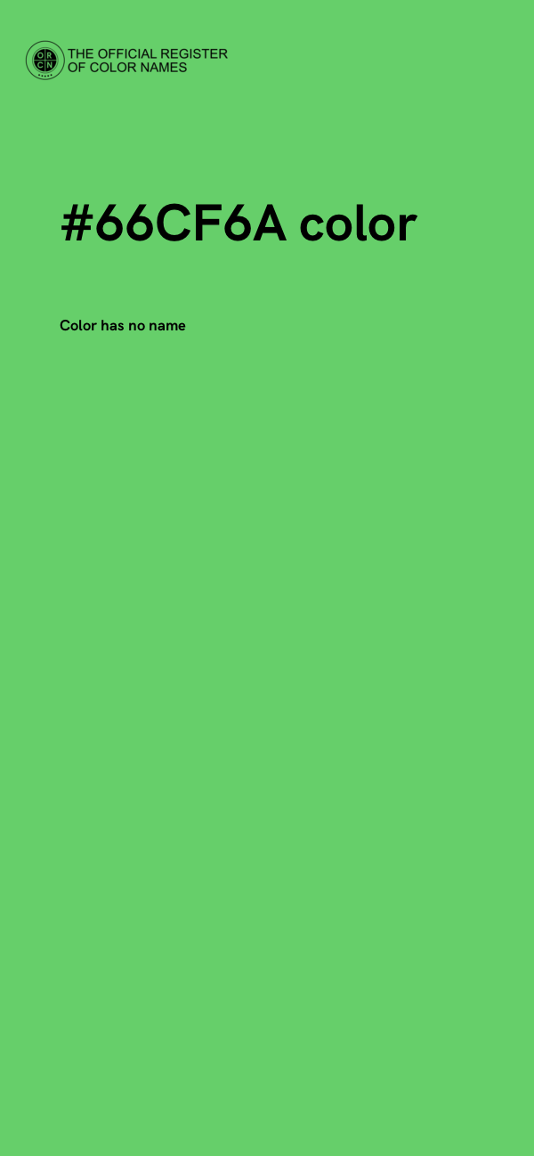 #66CF6A color image