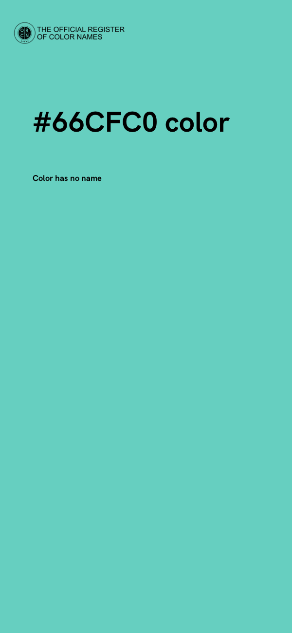 #66CFC0 color image