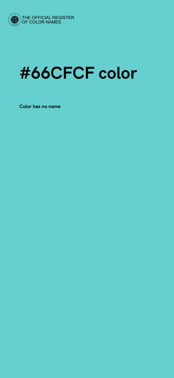 #66CFCF color image