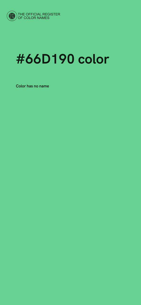 #66D190 color image