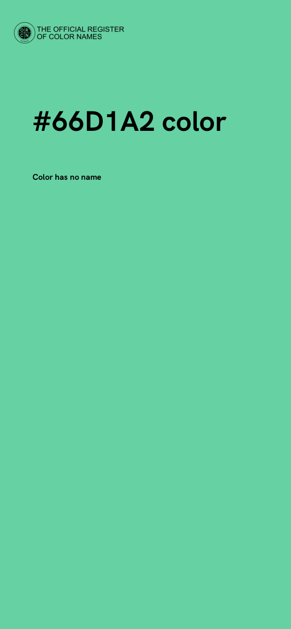 #66D1A2 color image