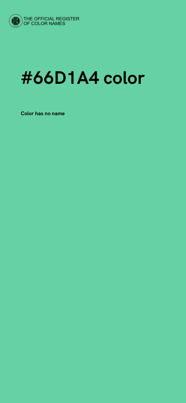 #66D1A4 color image