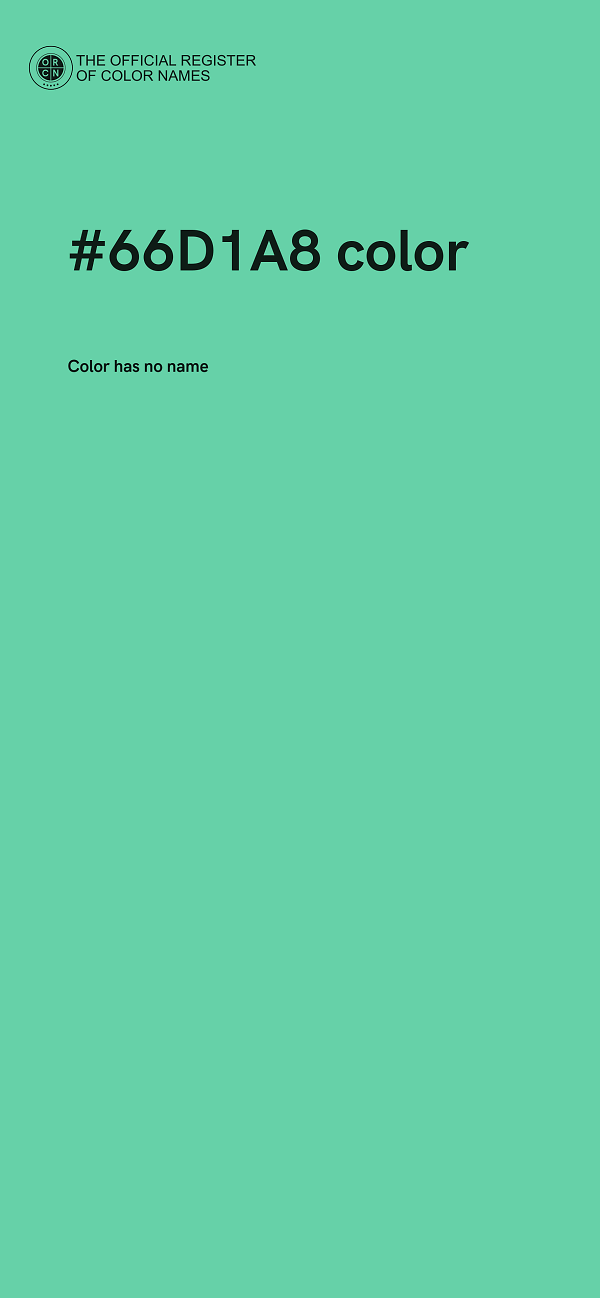 #66D1A8 color image