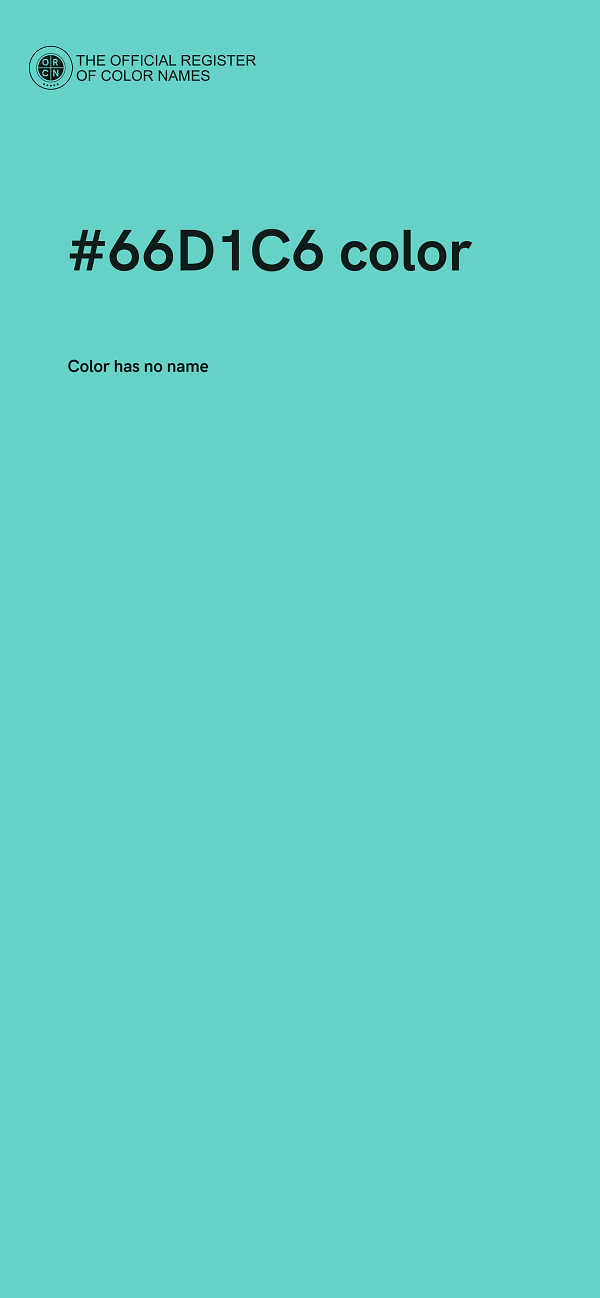 #66D1C6 color image