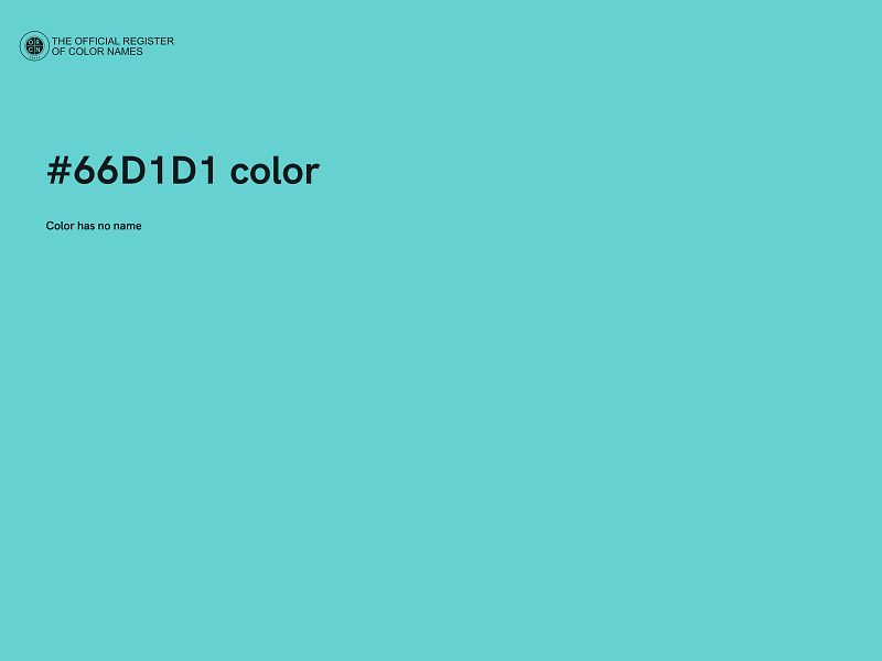 #66D1D1 color image