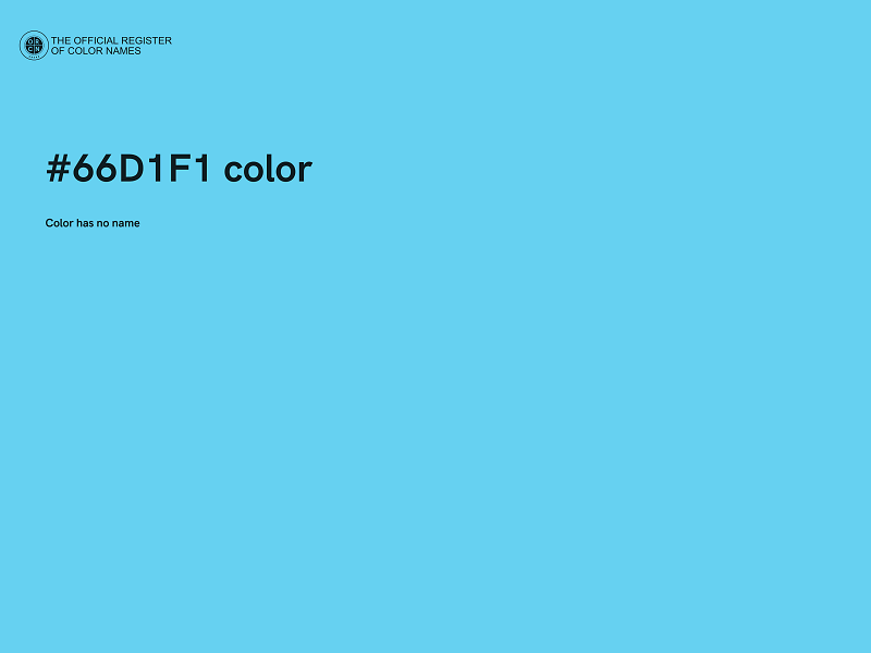 #66D1F1 color image