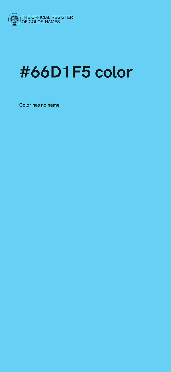 #66D1F5 color image
