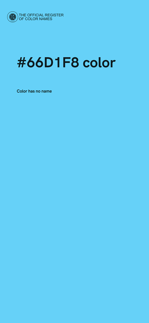 #66D1F8 color image