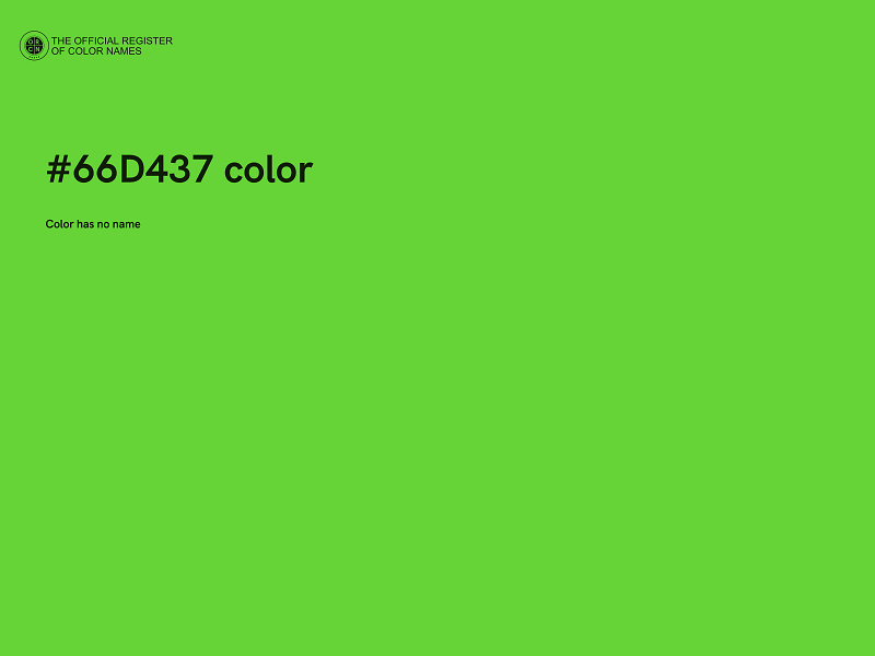 #66D437 color image