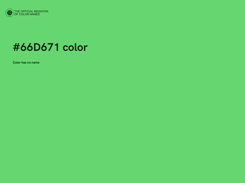 #66D671 color image