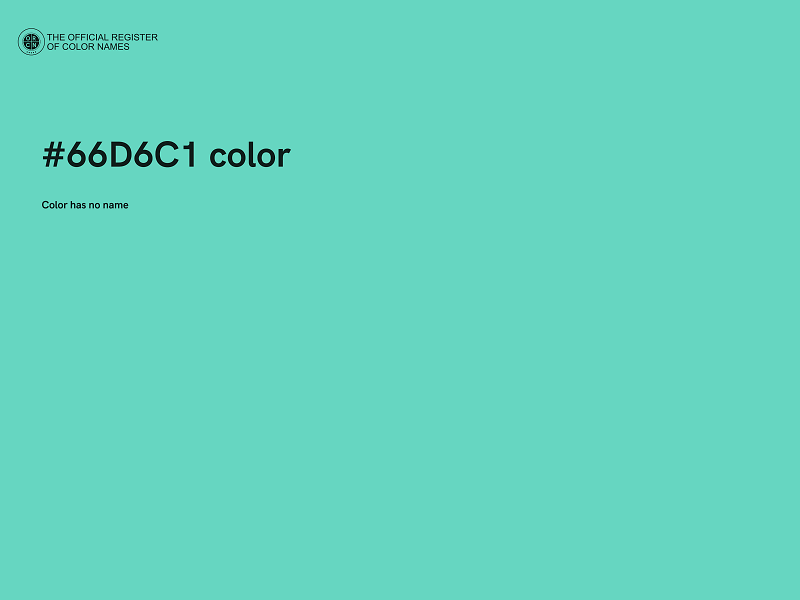 #66D6C1 color image