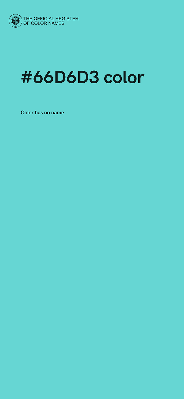 #66D6D3 color image