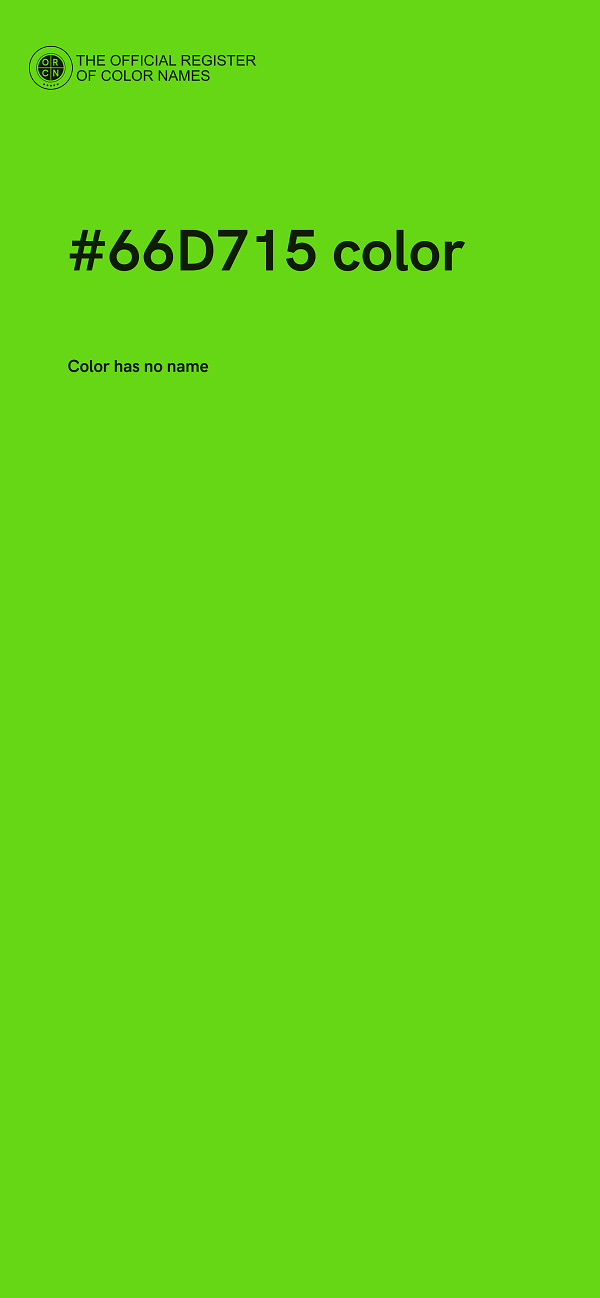 #66D715 color image