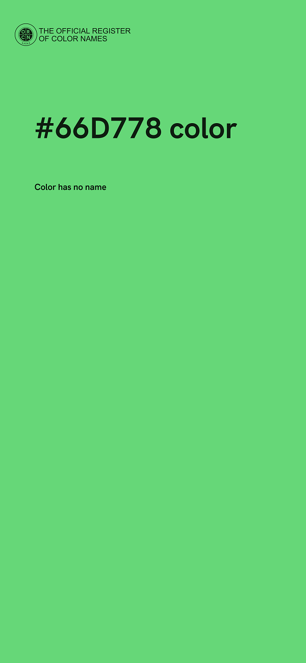 #66D778 color image