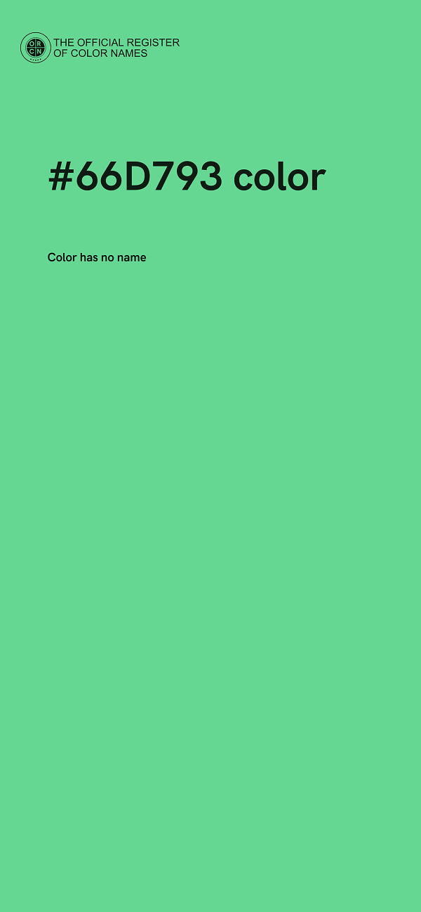 #66D793 color image