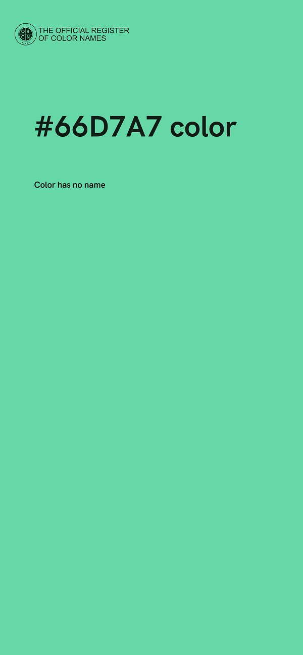 #66D7A7 color image