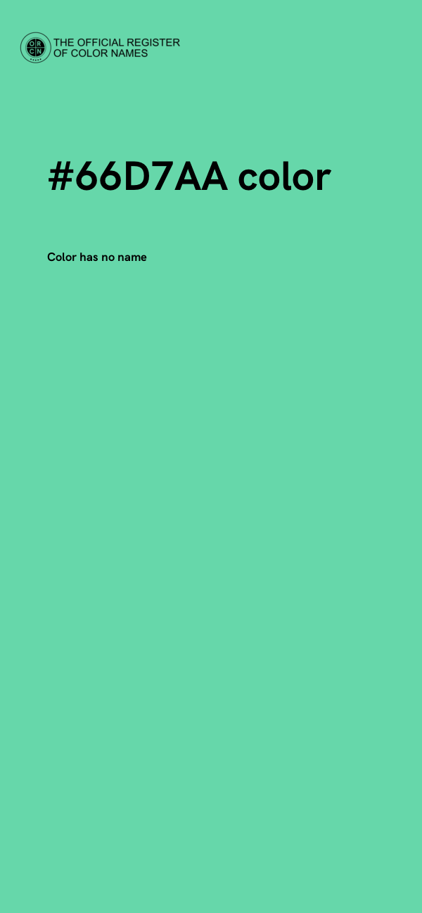 #66D7AA color image
