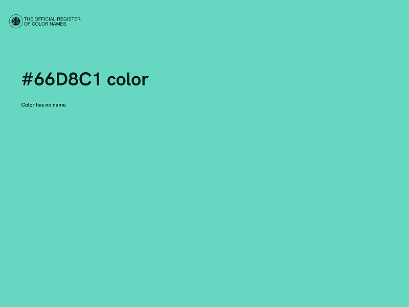 #66D8C1 color image