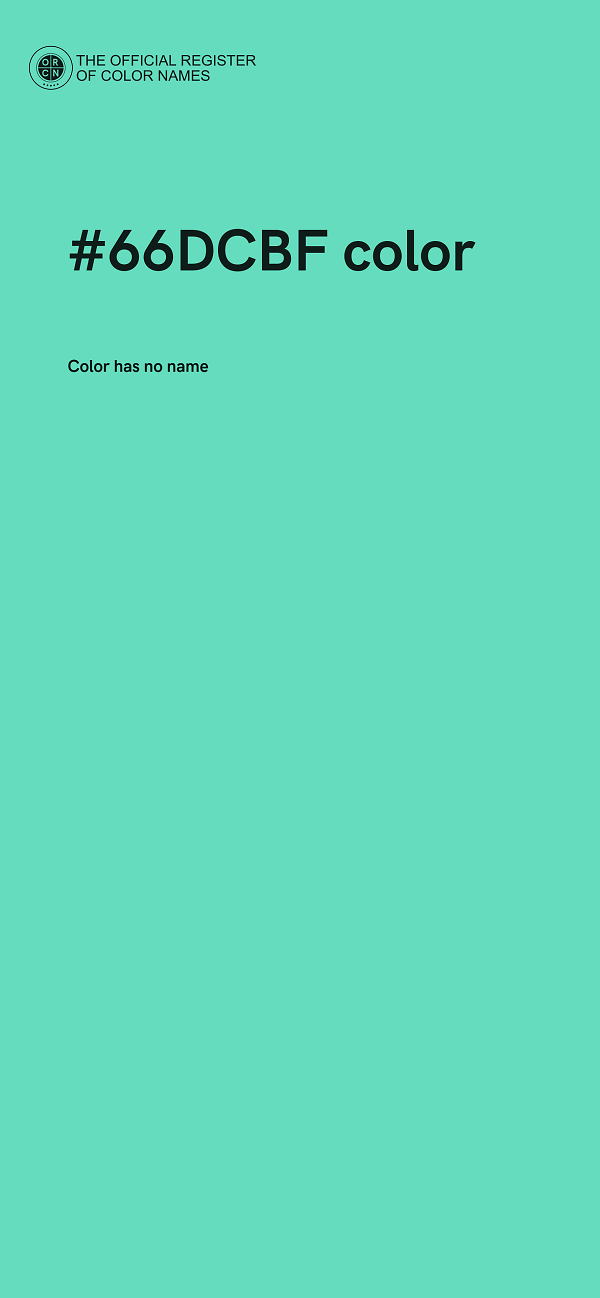 #66DCBF color image