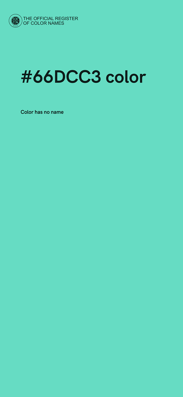 #66DCC3 color image