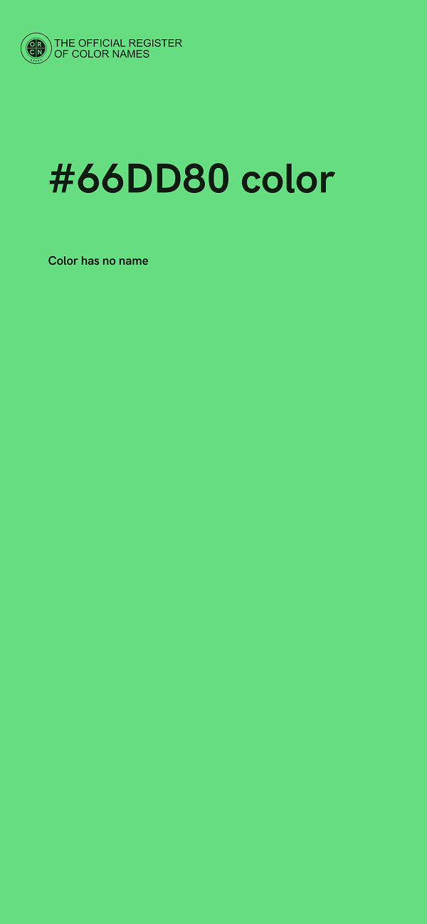 #66DD80 color image