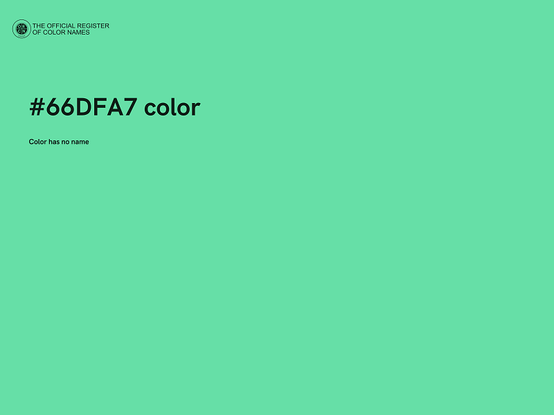 #66DFA7 color image