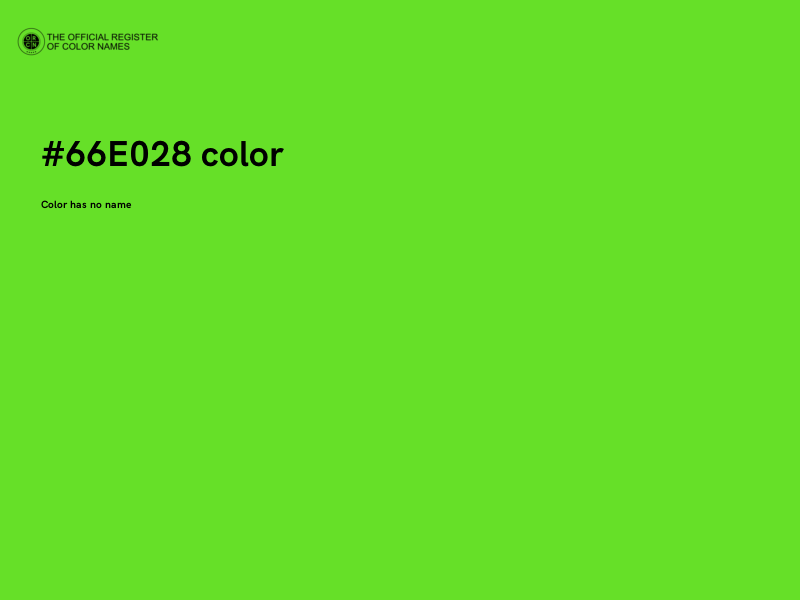 #66E028 color image